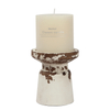 Rustic Wood Candle Holders Pillar, Handmade Distressed