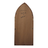Rustic Arched Window Mirror, Distressed White, 20 x 45 inches