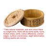 Small Round Rattan Box with Lid, Decorative Storage Boxes
