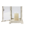 Rustic Metal Candle Holders 12" Tall, Distressed White