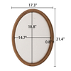 Oval Framed Linen Bulletin Board