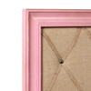 Pink Bulletin Board Fabric Pin Board, 21"×27" Vision Board, Wood Frame