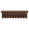 Wood Scalloped Decorative Floating Shelves