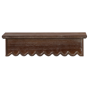 Wood Scalloped Decorative Floating Shelves