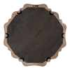 Rustic Scalloped White Round Mirrors for Wall Decor 15.7 Inch