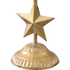 Gold Star Tapered Candlestick Holders Set of 2, Farmhouse Iron Candle Holder