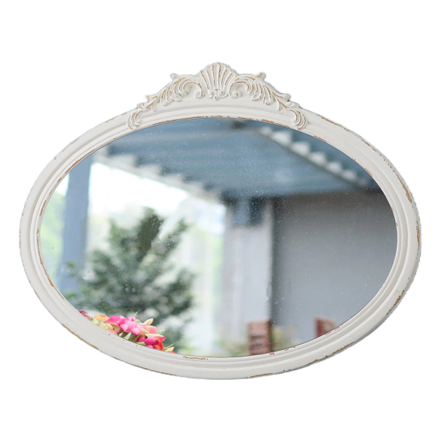 Vintage Oval Bathroom Mirrors for Over Sink 24" X 18"