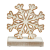 Farmhouse Snowflake Decorations for Tabletop 8 Inch