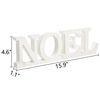 Rustic Noel Signs for Christmas Home Decor 16 Inch, White
