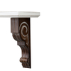 Small Wood Floating Shelf 12 Inches Tall, Farmhouse Decorative Shelf