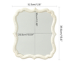 Rustic White Small Scalloped Mirror 12" x 15"