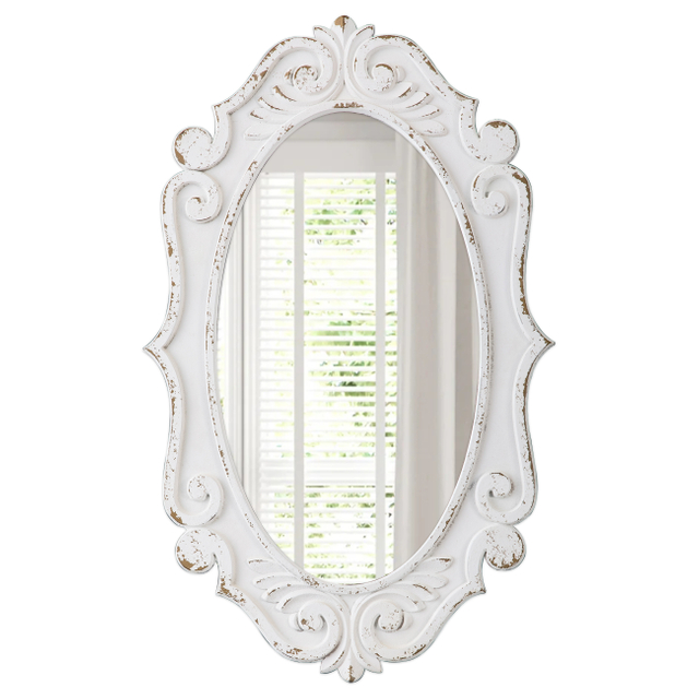 Oval Decorative Ornate Wall Mirror 