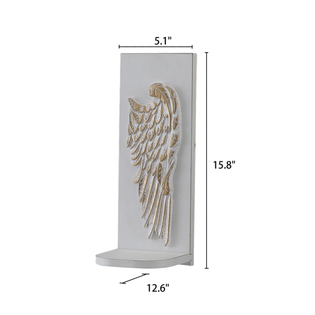 Wood White Wall Sconce 