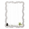 Rustic Scalloped Wall Mirror Decorative 24 X 18 Inch