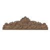 Large Wooden Wall Pediment, 33x10 Farmhouse Scroll Wall Art