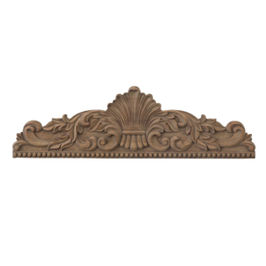 Large Wooden Wall Pediment, 33x10 Farmhouse Scroll Wall Art