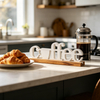 Rustic Coffee Signs for Coffee Station 15 Inches, Distressed White