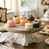 French Vintage Resin Display Stand, Cake Pedestal Stand Riser