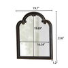 Gothic Black Arched Wall Mirror 20 X 24 Inch