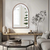 Rustic Wooden Arched Mirrors for Wall 24 X 36 Inch, White