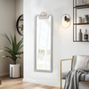 Vintage Long Wall Mirror Decorative 12 X 38 Inch, Distressed White