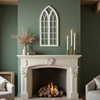  Large Rustic Arch Window Frame Wall Decor 50 X 23 Inches