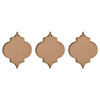 Set of 3 Vintage Oval Small Gold Mirror 8 X 10 Inch