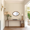 Hanging Farmhouse Oval Mirrors for Wall Decor 16 X 22 Inch