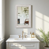 Large Vintage Mirrors for Wall 24 x 36 inches, Distressed White