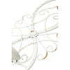 Wall Candle Holders Set of 2, Metal Scroll White Wall Candle Sconces